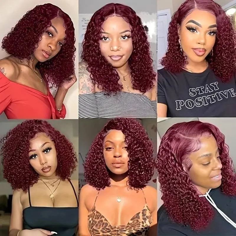 Transparent Lace Frontal Wig Deep Water Wave Brazilian Wig