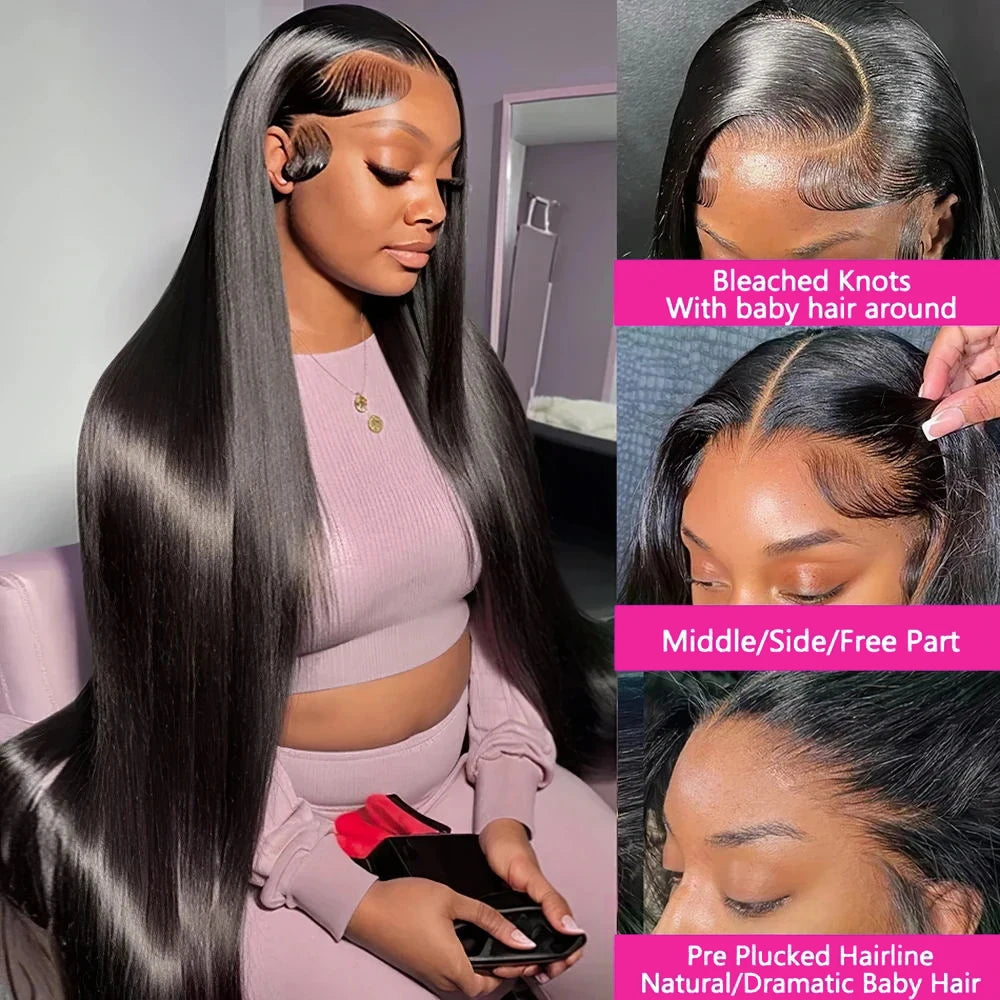 Lace Front Wig Brazilian Straight Human Hair Wig