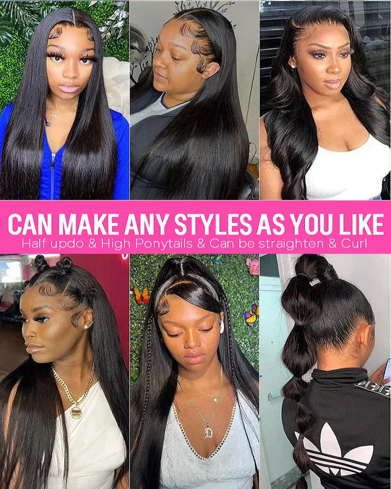 Lace Front Wig Brazilian Straight Human Hair Wig